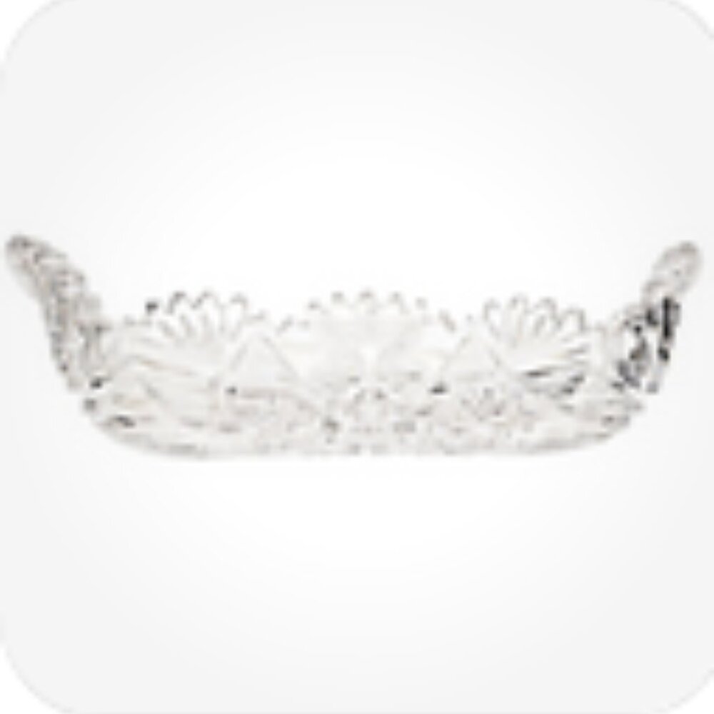 Antique RARE American Brilliant Cut Crystal Glass Celery 12” x 4.25” Dish. - Picture 6 of 16